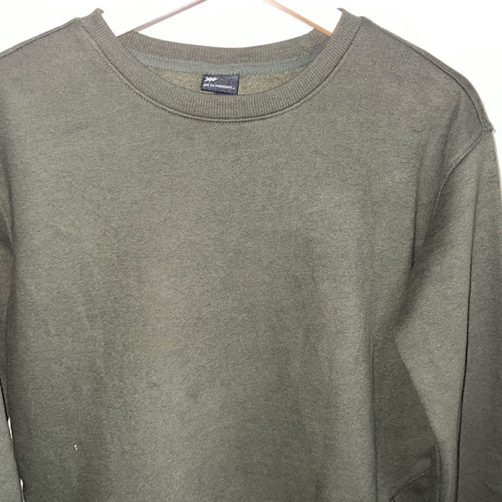 ALL IN MOTION Olive Green Fleece Pullover Sweater-XL NWT - Picture 3 of 8